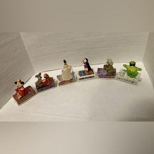 Disney VHS McDonald’s train toys 6 pieces Mickey, Lady and the Tramp, Flubber